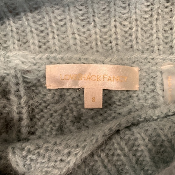 LoveShackFancy Vyoma sweater - Sparkling Brook Blue - alpaca/acrylic blend - Picture 7 of 9